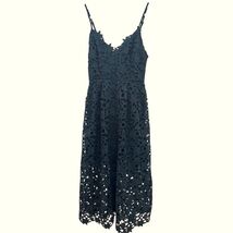 Anthropologie Astr The Label Forest Green Lace A-Line Midi Dress, Sz XS - $11.49