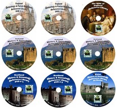 987 books UNITED KINGDOM history &amp; genealogy on 9 DVDs - £14.61 GBP