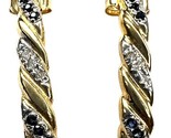 12 Women&#39;s Earrings 14kt Yellow and White Gold 412420 - £184.05 GBP
