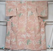 Antique Grey &amp; Pastel Colors Komon Kimono - Traditional Japanese Robe for Women  - £176.97 GBP