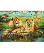 NIP Puzzle Ravensburger Lions and Cub in the Savanna 500 Piece 19x14 Sealed - €8,45 EUR