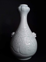 Song Stil Geschnitzte Qingbai Celadon Vase Mit Phoenix - Drachen - £460.90 GBP
