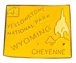 Wyoming Enamel State Map Hat Cap Lapel Pin (ACE - 651) (3) - £4.98 GBP+