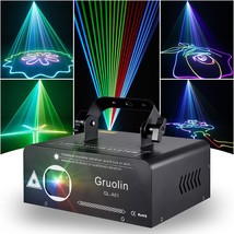 Stage Lights With Sound Activation, Dmx 512, And Gruolin 3D Animation Dj Party - £146.35 GBP
