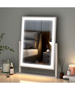 Lighted Makeup Hollywood Mirror Vanity with Lights Smart Touch Control D... - £35.80 GBP