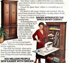 Singer Sewing Machine Space Saver 1979 Advertisement Vintage Crafts DWKK8 - $29.99