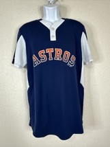Majestic Coolbase Blue White Houston Astros Breathable Jersey Baseball Mens M - £13.31 GBP