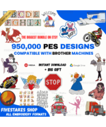 Embroidery Designs Collection for Brother Machine 950,000 embroidery PES... - $34.68 CAD