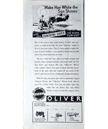 Oliver Clip Cut Sunshine Saver Farmer Hay Horses Farming - 1936 Vintage ... - $17.47