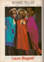1985 Laura Biagiotti Bonwit Teller Arthur Elgort Sexy Vintage Fashion Pr... - $6.03