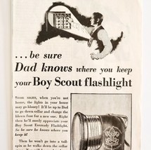 1930 Eveready Boy Scout Flashlight Advertisement Boy&#39;s Life Union Carbid... - $27.40 CAD