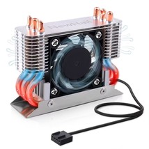12V M.2 2280 Ssd Heatsink With 40Mm Pwm Cooling Fan, Copper Heat Pipes And Therm - £30.83 GBP