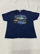 Harley Davidson Blue Short Sleeve T Shirt ANCHORAGE ALASKA sz 2XL Small ... - $19.79 CAD