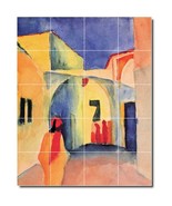 August Macke Abstract Painting Ceramic Tile Mural BTZ05616 - $273.54 CAD+
