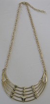 Egyptian Revival Gold Tone Necklace Adjustable 20&quot;-22&quot; - £8.69 GBP