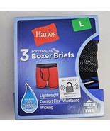 Hanes Boy&#39;s Boxer Briefs Tagless 245240 Platinum Cotton Underwear Size L... - €6,94 EUR