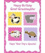 Happy Birthday Great-Granddaughter - Hope Your Day Is Special - 01412 - $2.79