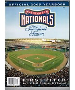 2005 MLB Washington Nationals Yearbook Baseball inaugural Season Rare VHTF - £74.00 GBP