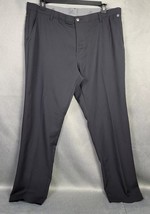 Adidas Golf Pants Mens 40X32 Black Straight Relaxed Flat Front - $337.77 MXN