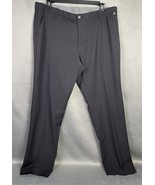 Adidas Golf Pants Mens 40X32 Black Straight Relaxed Flat Front - $25.77 CAD