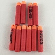 Nerf N-Strike Elite Gun Mega Dart Refill 10pc Lot Large Red Darts - £10.02 GBP