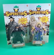 Mattel Wwe Superstars Undertaker &amp; Ultimate Warrior 2 Figure Lot, Nip - $26.72