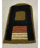 WWI, U.S. FIRST ARMY, QUARTERMASTER, ARTLLERY SLEEVE INSIGNIA, PATCH, WOOL - £54.91 GBP