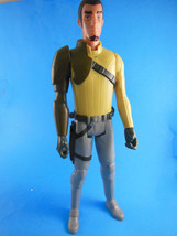 Star Wars Rebels Jedi Kanan Jarrus Action Figure 11.5&quot; tall Hasbro 2014 - £3.98 GBP