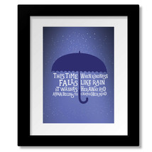 Anna Begins - Counting Crows - Rock Music Song Lyric Art Print, Canvas o... - $19.00+