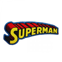 Superman Classic Title Logo Patch Multi-Color - £10.16 GBP