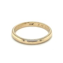 3mm Wedding Band Ring REAL Solid 14 K Yellow Gold 3.5 g Size 9.5 - £323.92 GBP