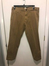 Gap Straight Vintage Wash Stretch Pants Mens 36X30 Actual Inseam 29" Brown - £7.90 GBP