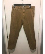 Gap Straight Vintage Wash Stretch Pants Mens 36X30 Actual Inseam 29&quot; Brown - $13.52 CAD