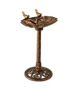 Alpine Corporation Birdbath with 2 Birds, 32&quot;, Bronze - $851.71 MXN