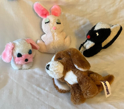 Vintage 1970&#39;s Russ Berrie Plush Animals - Bernard, Cream Puff, Bonny, S... - £33.67 GBP