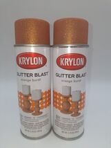 2 Krylon Glitter Blast Orange Burst (3807) 5.75 Ounce Small Can NEW - $30.79 CAD