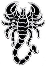 Scorpion Death Back Patch Patrol Drive Large Size Embroidery Iron On Mul... - €13,78 EUR+