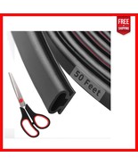 50 Feet D-Shape Rubber Weather Stripping - Self-Adhesive for Home Insula... - $687.59 MXN