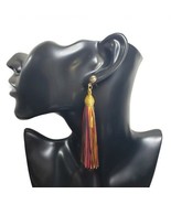 Fashion Jewelry Womens Multicolor Long Tassel Bohemian Post Earrings Boh... - £15.93 GBP
