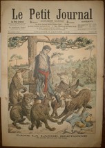 LE PETIT JOURNAL. HANGED MAN EATEN BY WOLVES IN BRITAIN. JANUARY 7, 1906... - $29.00