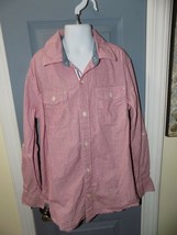 Gap Kids Red Plaid Long Sleeve Shirt Size L Boy&#39;s EUC - $14.60
