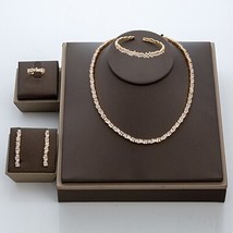 Fashion Irregural Paved Cubic Zinconia Costume Jewelry Set For Ladies Trendy Dub - £45.54 GBP