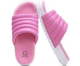 GPOS Womens Slides Memory Foam Cozy Open Toe Pink White Size 6 - $101.07 MXN GPOS Womens Slides Memory Foam Cozy Open Toe Pink White Size 6 - $101.07 MXN
