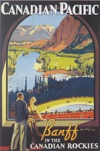 Canadian Pacific - Banff in the Canadian Rockies - Framed Picture - 11&quot; x 14&quot; - £25.56 GBP
