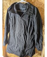 KRISTEN BLAKE Womens Large Black Full Zip Hooded Polyester Windbreaker J... - $34.65