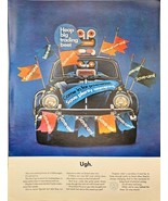 VOLKSWAGEN VW - Flags - Save Money - Black Bug VW -1964 Vintage Print Ad - €11,92 EUR