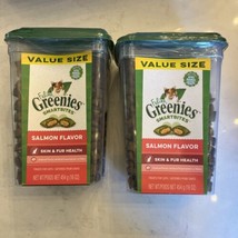 2 ct Feline Greenies Smartbites Salmon Flavor *Damaged Containers* No Da... - $24.74