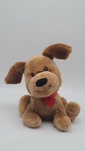 Hallmark Plush Love YA Pup Brown Dog Talking Motion Stuffed Animal Puppy Heart - £9.22 GBP