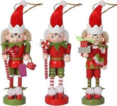 Nutcracker Figures Christmas Decoration Figurine Collection Holiday House Wood O - $42.02