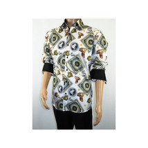 Mens Sports Dress Shirts By AXXESS From Turkey 100% Egyptian Cotton 622-12 White image 11